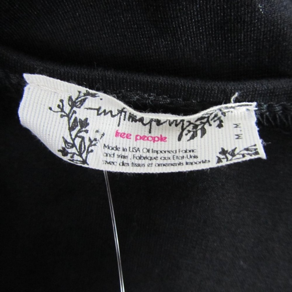 Free People Black Bodysuit Size Medium FP-1710142 - Picture 4 of 7